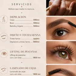 Servicio de cejas y pestañas 