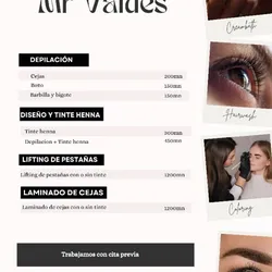 Servicio de cejas y pestañas 