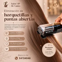 Servicio de Maquina eliminadora de horquillas y puntas abiertas.