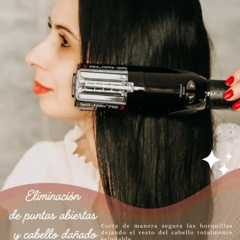 Servicio de Maquina eliminadora de horquillas y puntas abiertas.