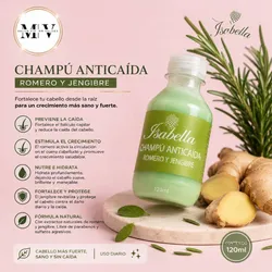 Shampoo Anti Caída Romero y Jengibre 