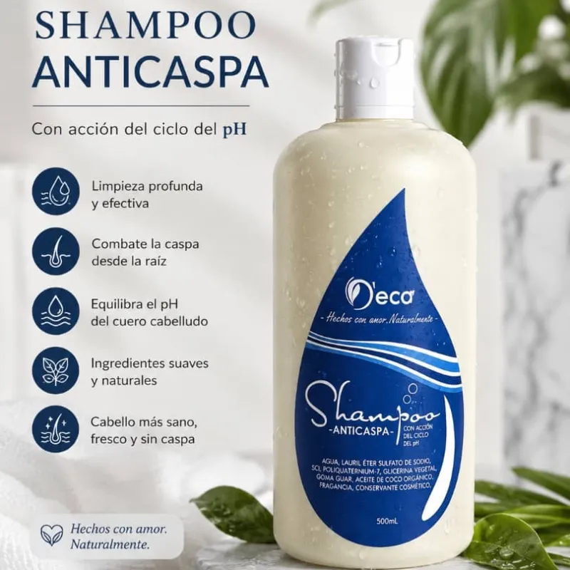 Shampoo anticaspa con ácido salicílico