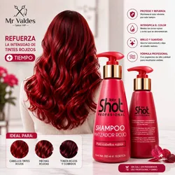 Shampoo matizador rojo