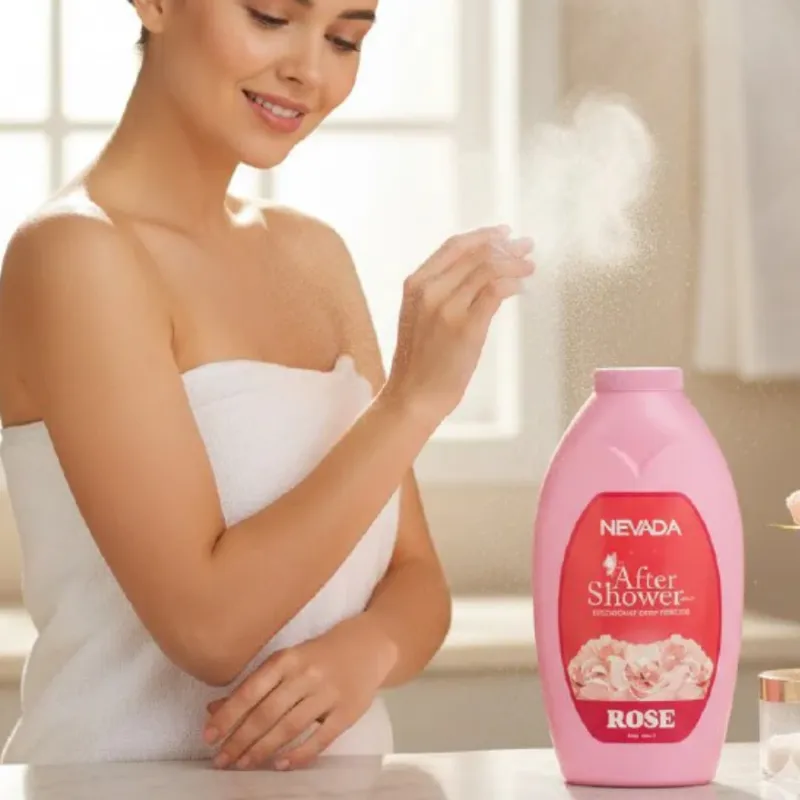 Talco pomo perfumado de Rosas