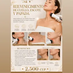 Tratamiento Rejuvenecedor con radiofrecuencia en cuello,papada y escote