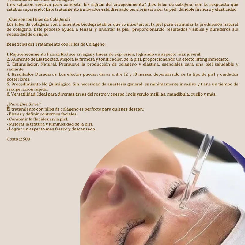 Trtamientos hilo de colageno