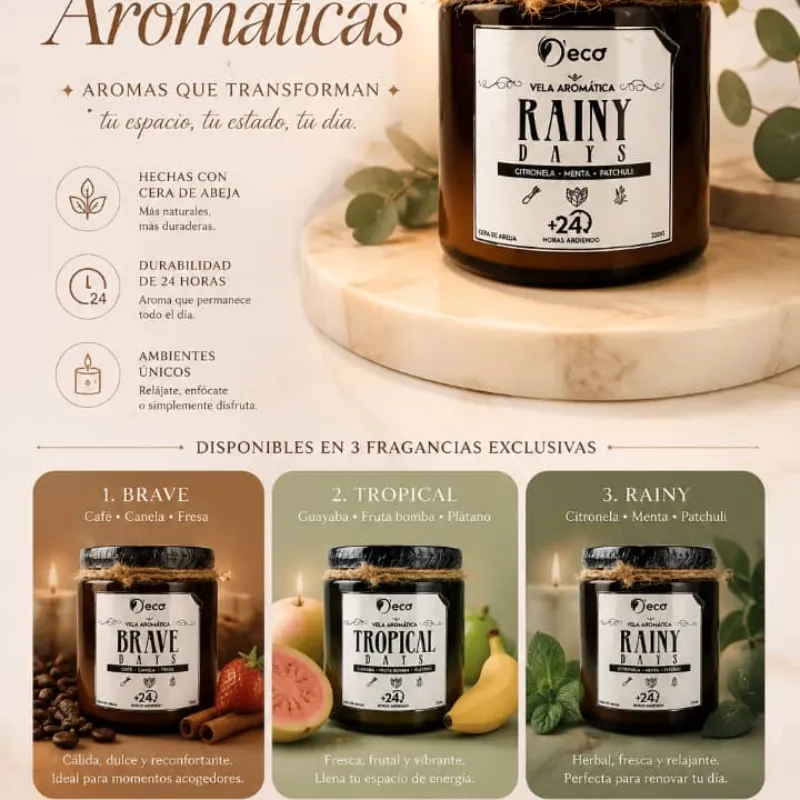 Velas aromáticas