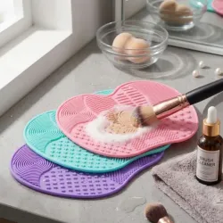 Alfombrilla de Silicona Limpiadora de Brochas