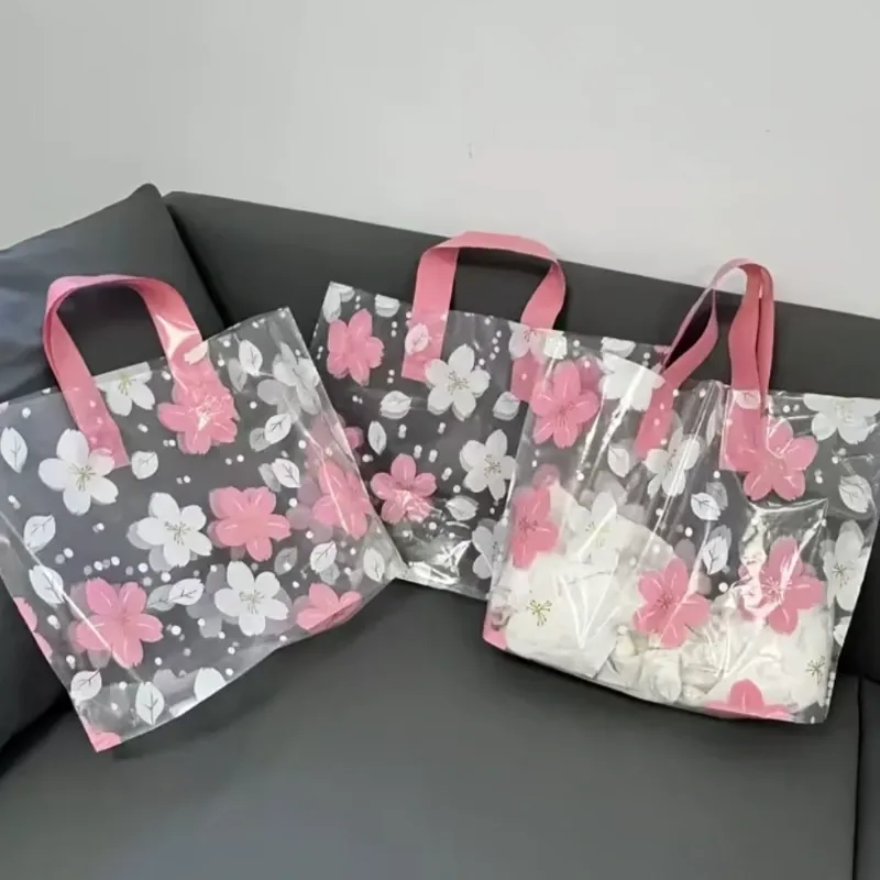 Bolsas de Regalo Reutilizables con Flores de Sakura