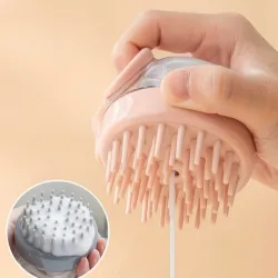 Cepillo Masajeador y Exfoliante Capilar con Dispensador Integrado