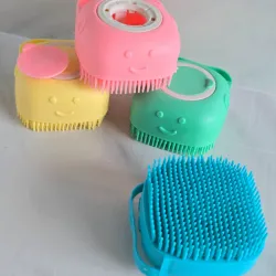 Cepillos de Silicona Masajeadores con Dispensador