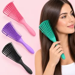 Cepillos Pulpo Flexibles para Desenredo y Definición