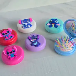 Espejo con cepillo Stitch