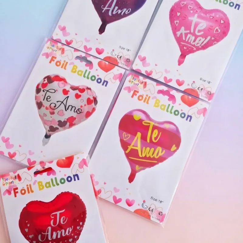 Globos Metalizados en Forma de Corazón "Te Amo"