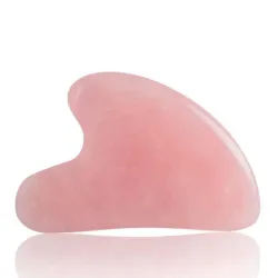 Gua Sha de Cuarzo Rosa