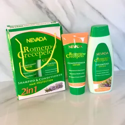 Juego de Shampoo y Acondicionador Romero Crecepelo