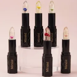 Labial Mágico Transparente con Flor Natural