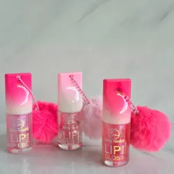 Llavero con brillo de labios