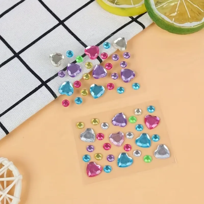 Mini Paquetes de Pegatinas/Gemas Autoadhesivas (Estilos Mixtos)