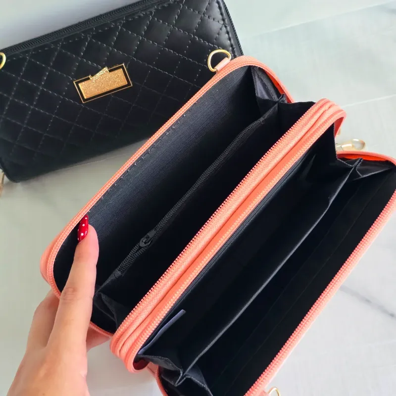 Monedero de doble zipper