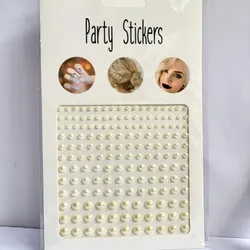 Pegatinas de perlas para cabello y rostro