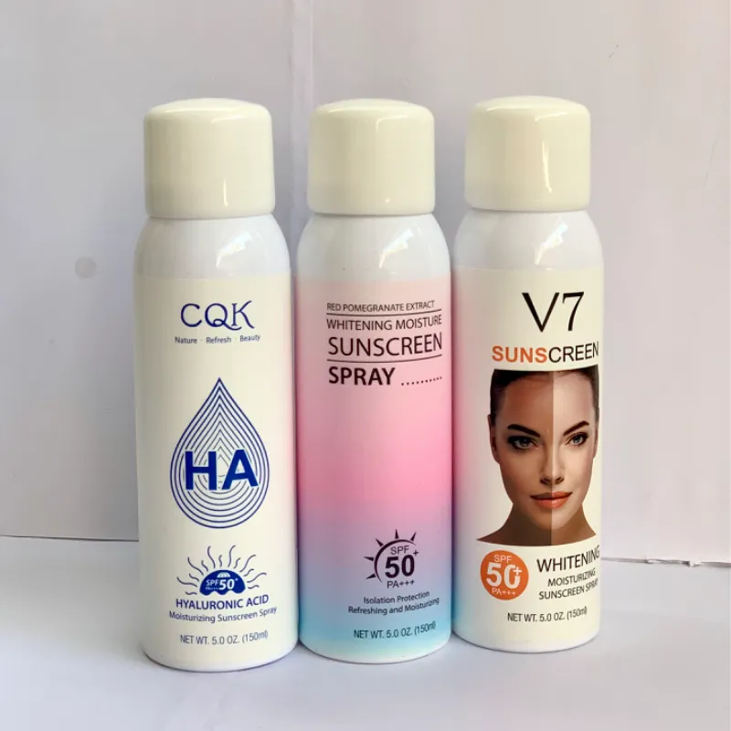 Protectores solares en spray 