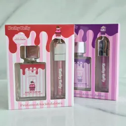 Set de perfume y brillo