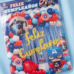 Set Grande de Decoración Capitán América
