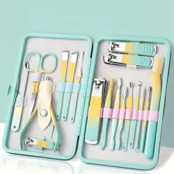 Set Profesional de Manicura y Cuidado Personal de 18 Piezas
