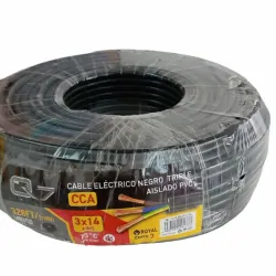CABLE ELÉCTRICO NEGRO TRIPLE 3X14