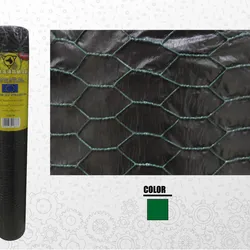 Malla alambre PVC hexagonal 
