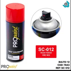Pintura spray roja 
