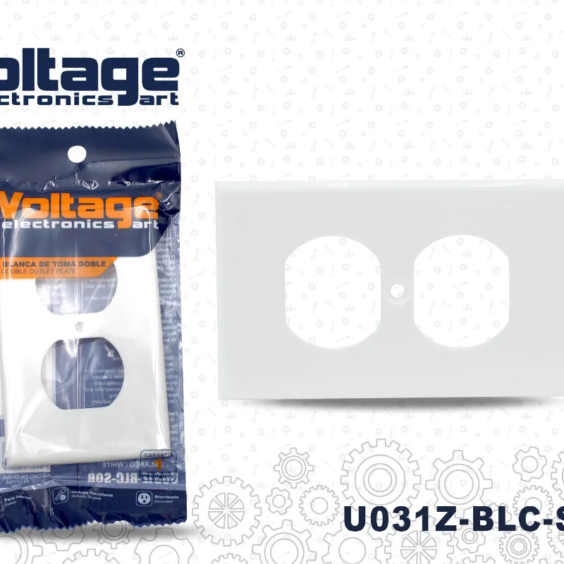 Tapa de tomacorriente doble 