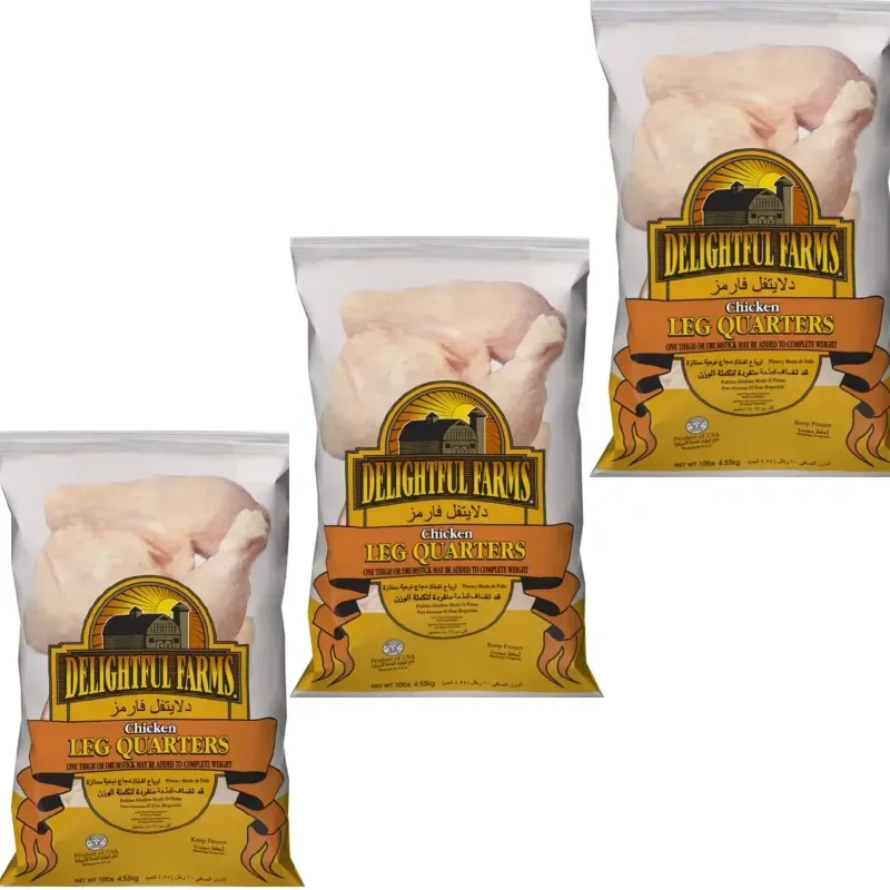 3 pqte d cuartos de pollo.