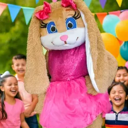 Animación de coneja ESTRELLA p' entrega de regalos