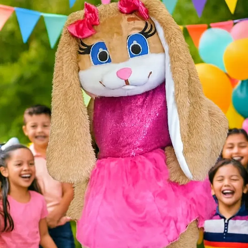 Animación de coneja ESTRELLA p' entrega de regalos