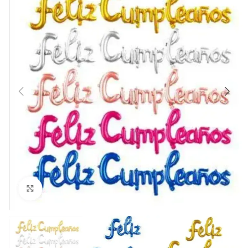 Cartel Feliz Cumpleaños inflable 