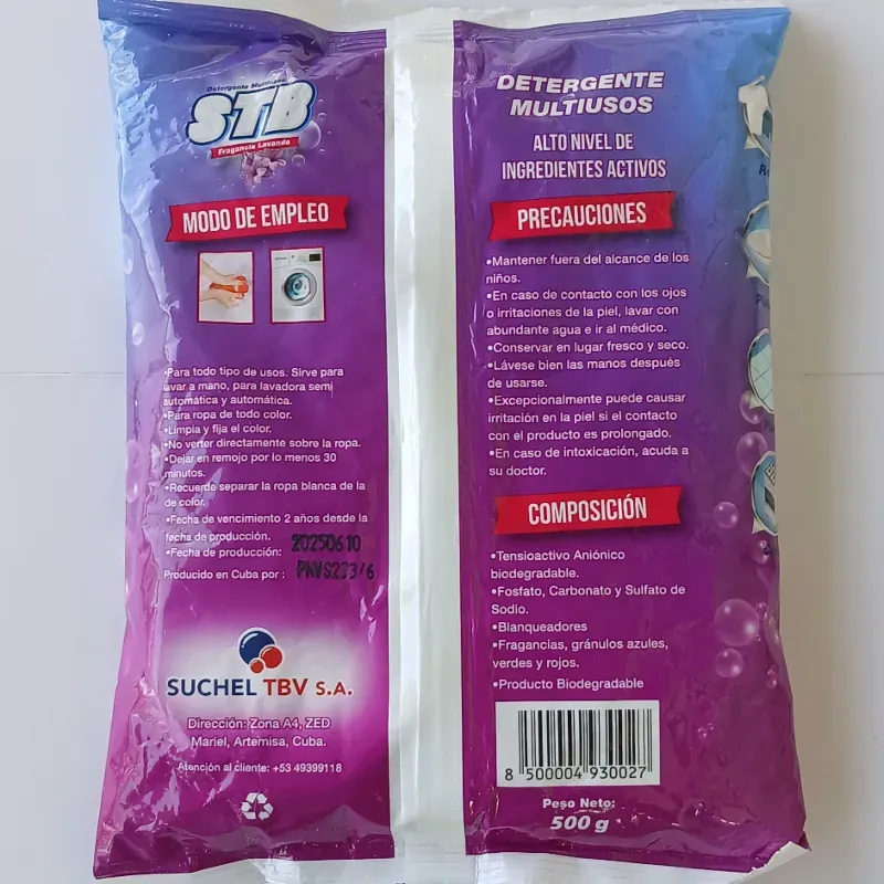 Detergente en polvo 500g