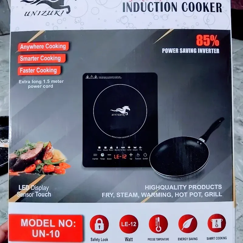 Fogón de inducción con sartén incluido. 