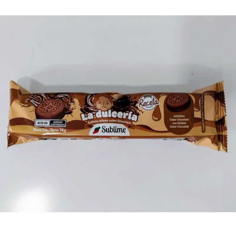 Galleta La dulceria. Chocolate relleno chocolate