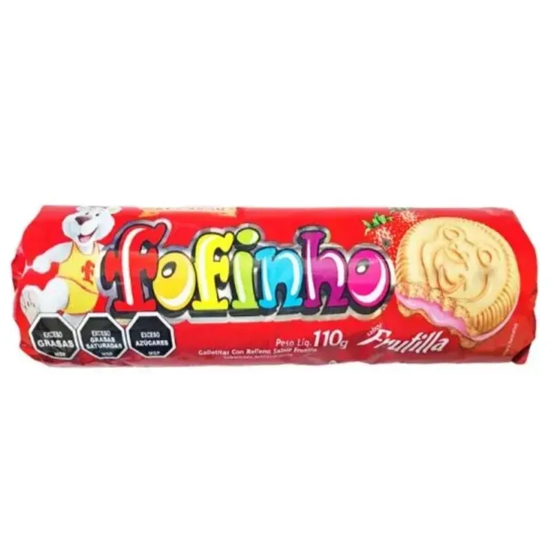 Galleta sabor frutilla 110g M/Fofinho