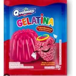 Gelatina sabor frambuesa 20g