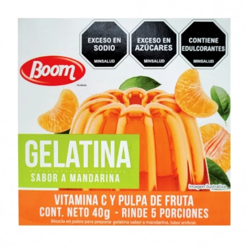 Gelatina sabor mandarina