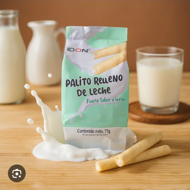 Palito relleno de leche
