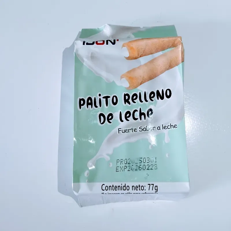 Palito relleno de leche
