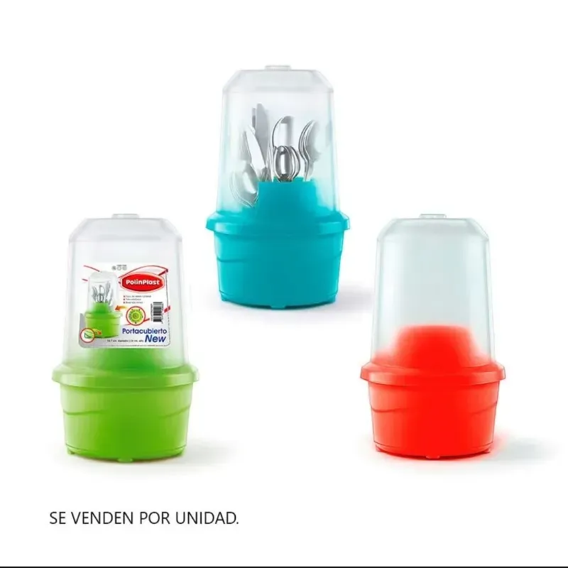 Porta cubiertos con tapa 