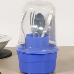 Porta cubiertos con tapa 