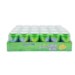 Refresco gaseado limón y lima M/Santa 24 unidades