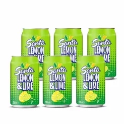 Refresco gaseado limón y lima Santa 6 unidades