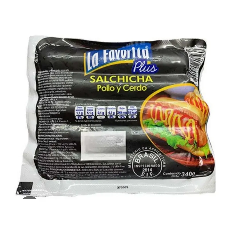 Salchicha de pollo y cerdo
